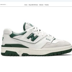 New Balance 550 White Green BB550WT1 – Women’s 8.5 / Men’s 7